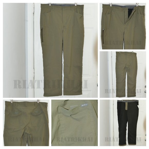 GREEN Men’s Fleece Lined Tech Pant‎ Eddie Bauer - Picture 1 of 8